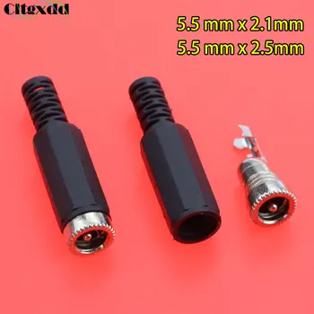 

Cltgxdd 1PCS 5.5*2.1 2.5 MM DC Power Jack Plugs Female Socket Adapter Connectors 5.5mm x 2.1mm / 2.5mm For DIY Projects