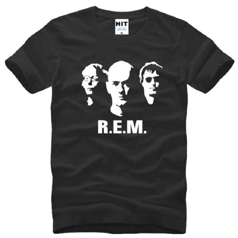 New Design Pop Rock Band R.E.M. Printed T Shirts Men Summer Cotton O