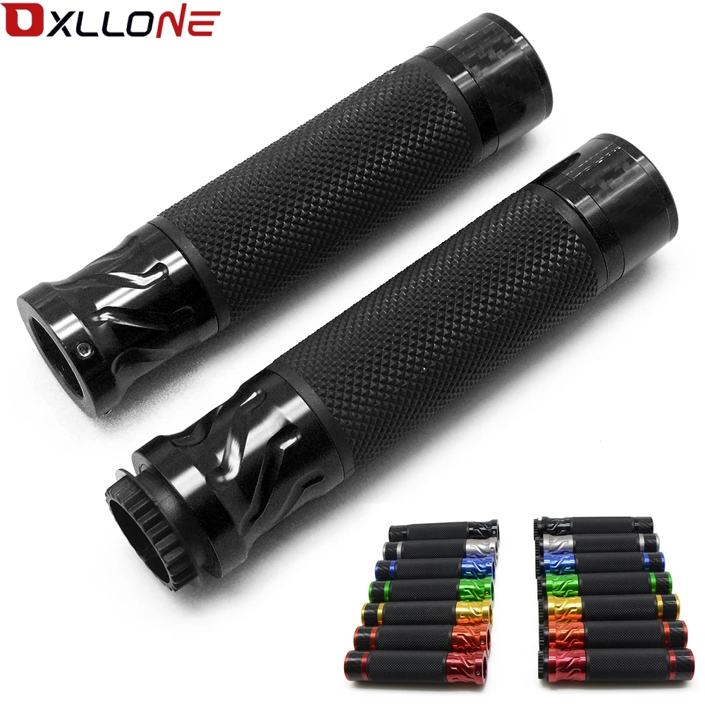 

7/8" Motorcycles Handlebar Grip Hand Grips + Throttle Wires Accessories Set for Suzuki Honda Kawasaki Yamaha Buell Ducati Chrome