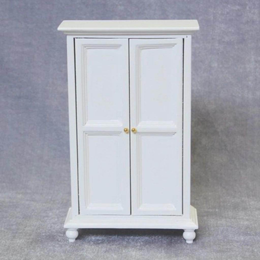 European Style 1/12 Dolls House Multifunctional Furniture – Cabinet, Collect Ark, Wardrobe - Dining Room Bedroom Accessories