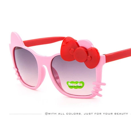 Ретро Классические солнцезащитные очки с кошачьим лицом для мужчин и женщин, детские очки, фирменный дизайн, Круглый кошачий глаз, высококачественные UV400 Солнцезащитные очки - Цвет линз: Черный