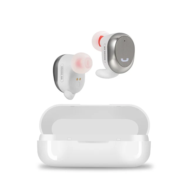 Bluetooth наушники 5,0 СПЦ мини беспроводная Bluetooth гарнитура стерео бас наушники с зарядным устройством 1500 мАч power bank