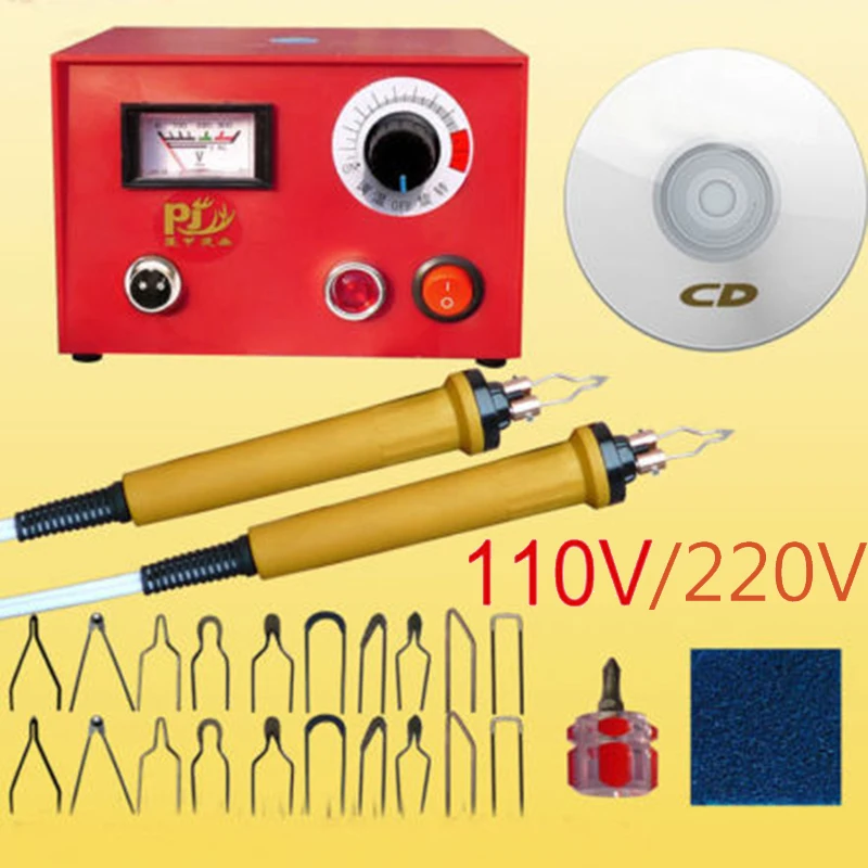 

50W Multifunction Pyrography Machine Wood Burning Pen Gourd Wooden pyrography suit 2pcs pyrography pen+20 pcs blade