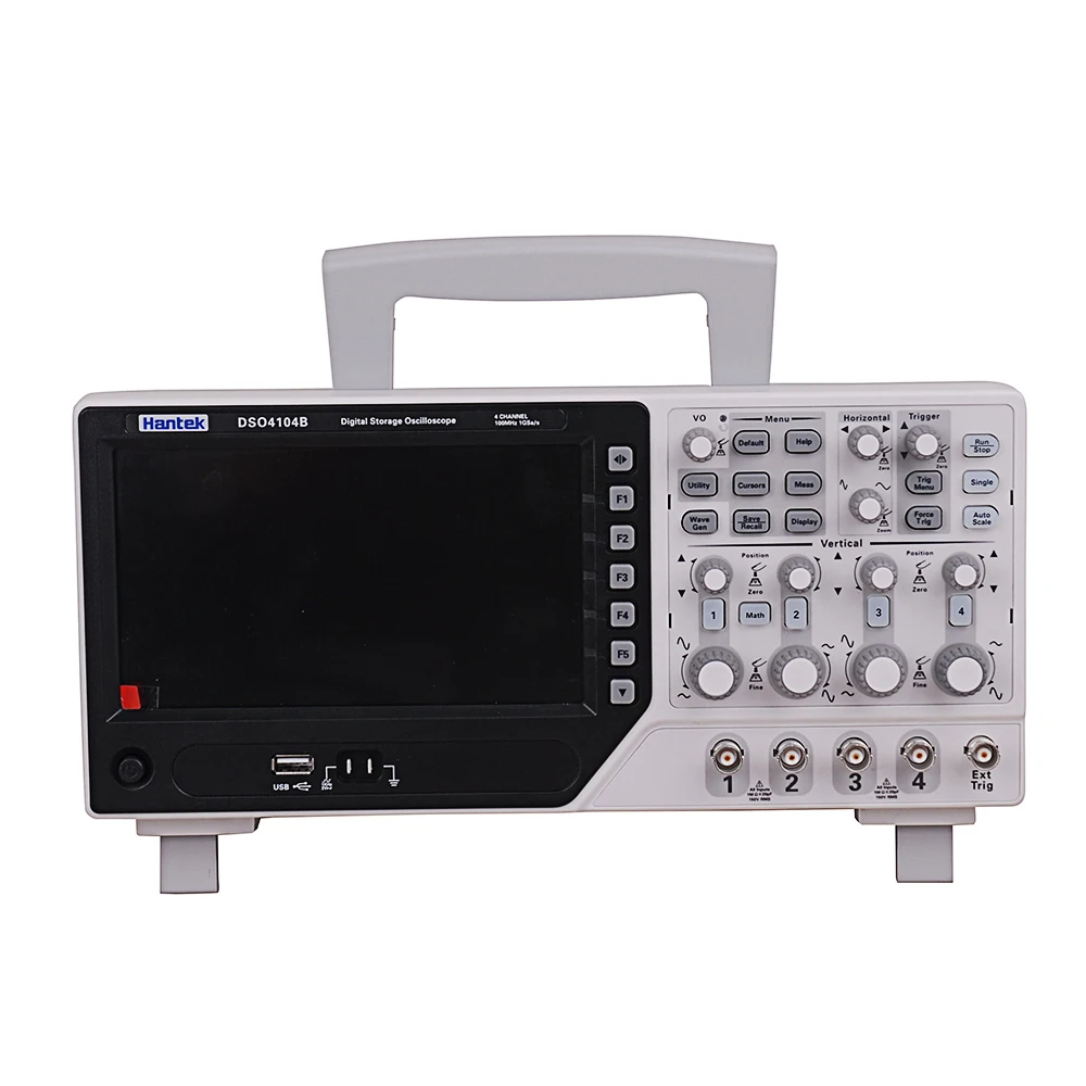 Осциллограф Hantek DSO4104B 100 МГц 1GS/s 4CH EXT DVM USB PC LCD Генератор Функций автоматического