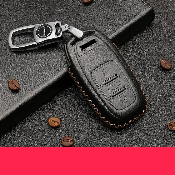 Автомобильный ключ Защитная крышка для Audi A4L A5 A6 A6L Q5 S5 S7 A3 TT Q2 Q3 Q5 A6 защиты оболочки стильный кожаный для ключа от автомобиля Чехол Чехлы
