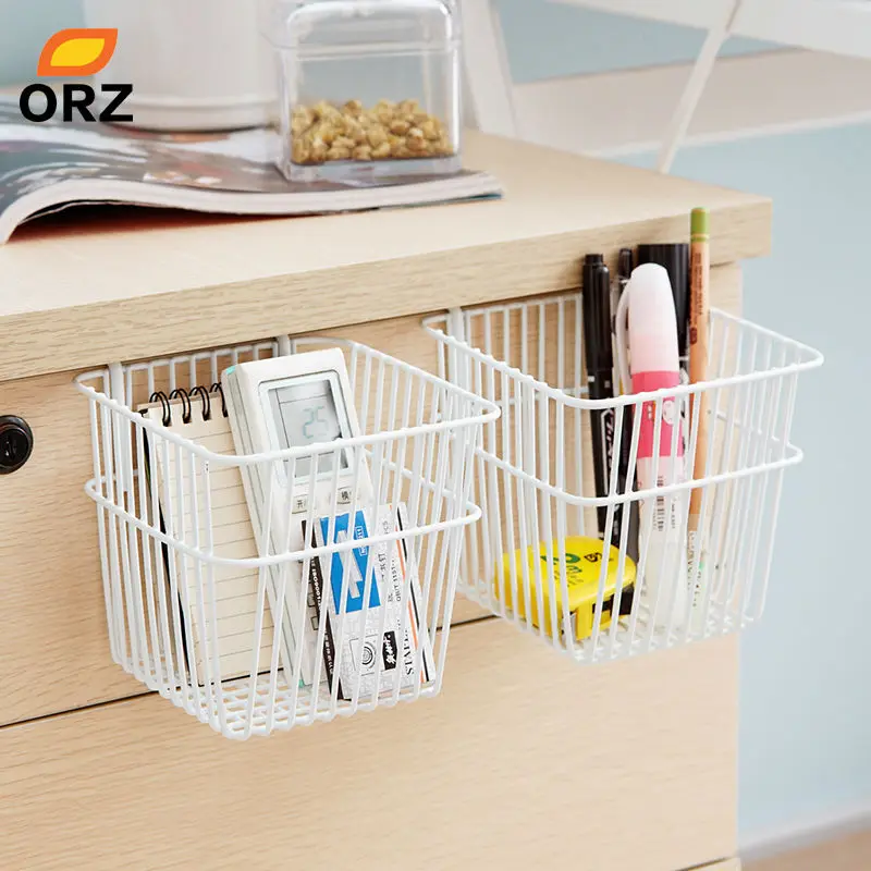 ORZ металлическая корзина для хранения ящик шкафа органайзер вешалка ванной офиса