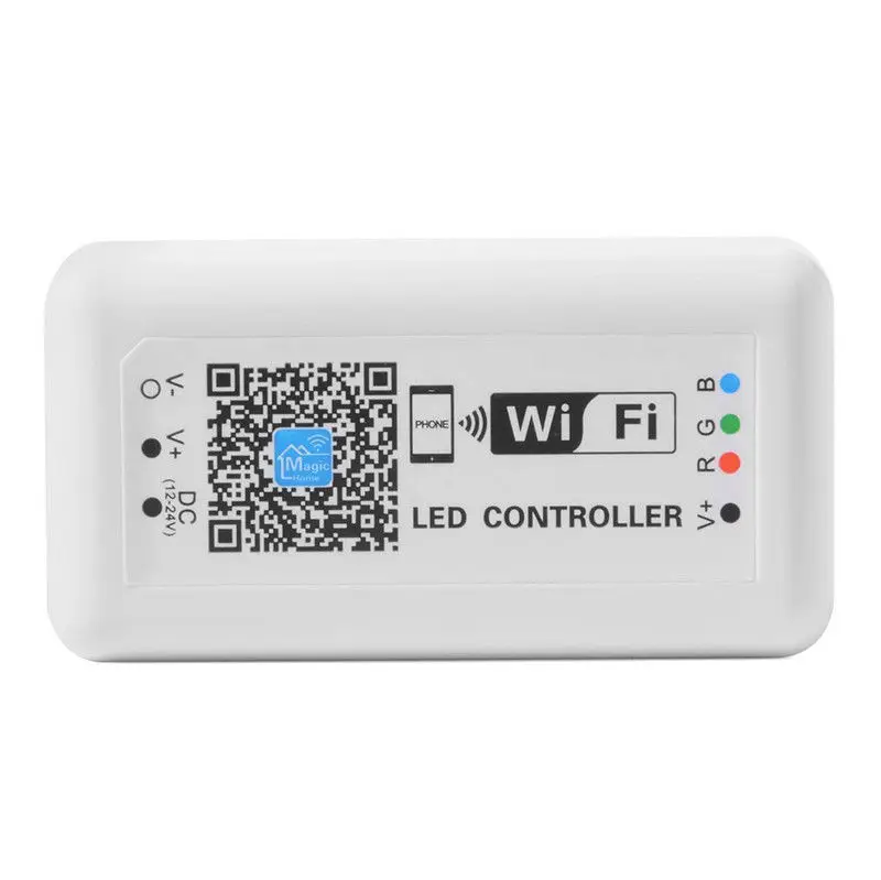 Светодиодная лента 5 10 м 5050 RGB + Wi Fi контроллер через приложение iPhone Android питание|rgb