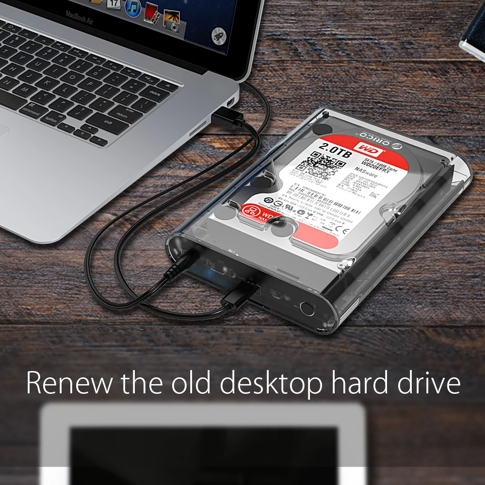 Beste ORICO 3139C3 Type C Externe Harde Schijf Behuizing 3.5 inch 5Gbps SATA3.0 Ondersteuning UASP 8TB Drives voor notebook Desktop PC