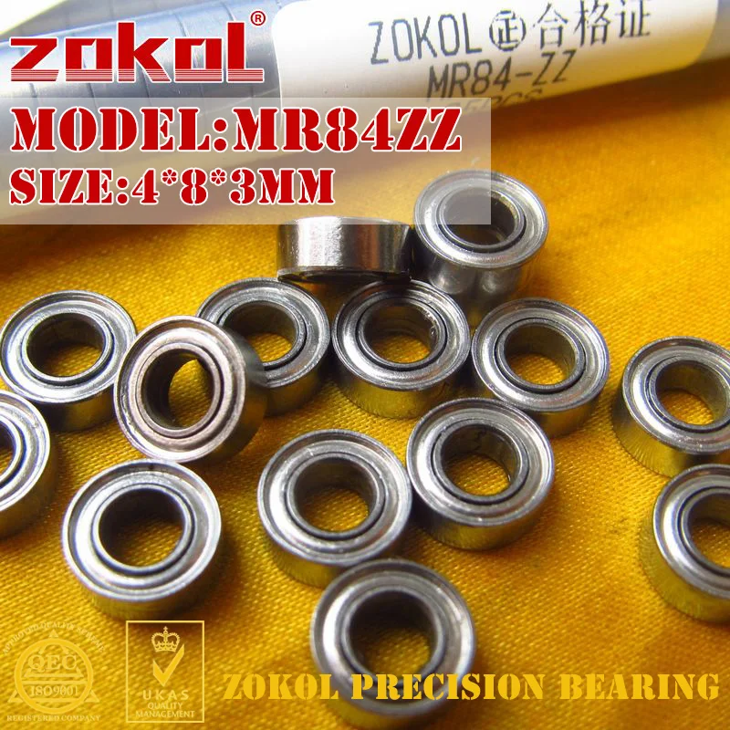 ZOKOL MR84 ZZ Z1 подшипник MR84ZZ Миниатюрный с глубоким желобом шариковый 4*8*3 мм|bearing