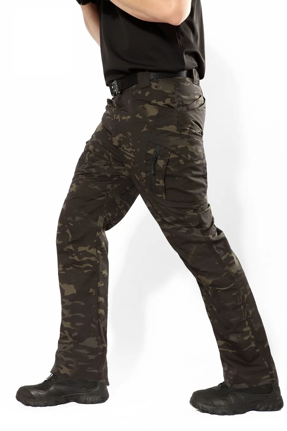 Мужские тактические брюки для кемпинга, износостойкие, холщовые, с несколькими карманами, водонепроницаемые штаны для походов на открытом воздухе, скалолазания, рыбалки, рабочие штаны