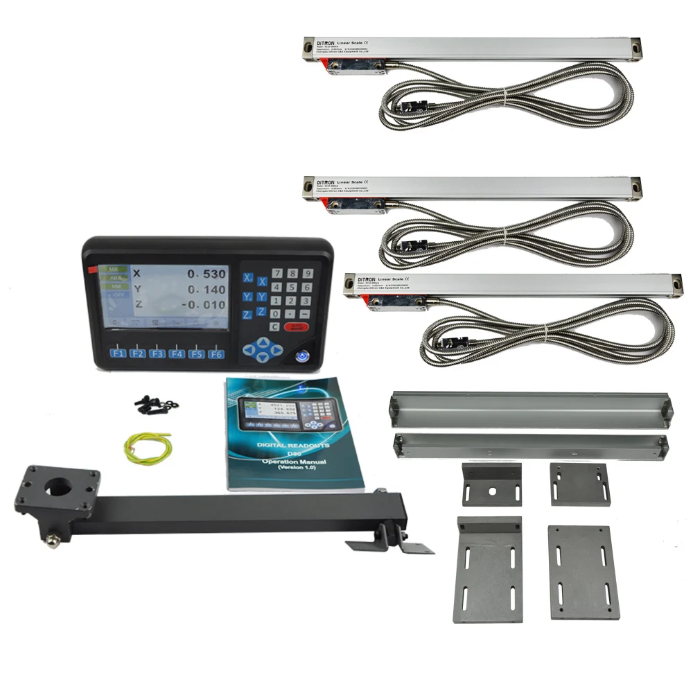 Ditron LCD экран цифровой индикации D80 3 оси для расточки/фрезерования/Токарные
