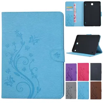 

Cover Silicon Leather Case For Samsung Galaxy Tab S2 8.0" SM-T710 T715 Flip Book Style Stand /w Card Holder