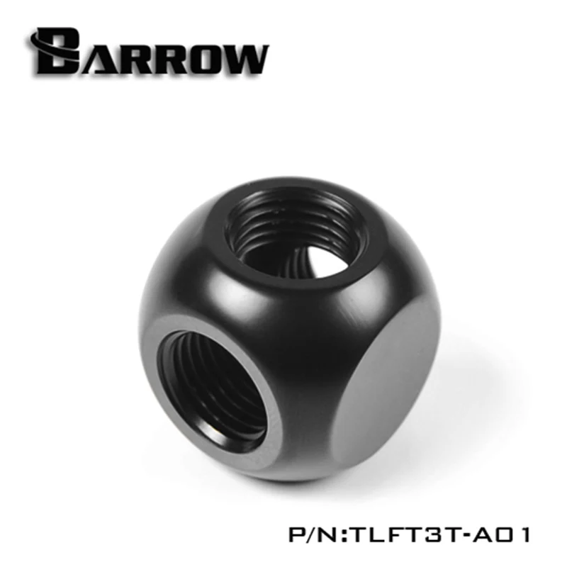 Barrow G1/4&quot Black White Silver cube brass 3-way adapter for computer water cooling system. TLFT3T-A01 | Компьютеры и офис