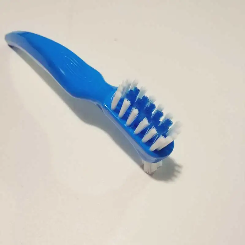 9 шт. Y-shape щетка для зубных протезов зубная щетка сильная 0,25 мм щетина для ложных зубов двойная щетка головки общая Чистка FDA Регистрация