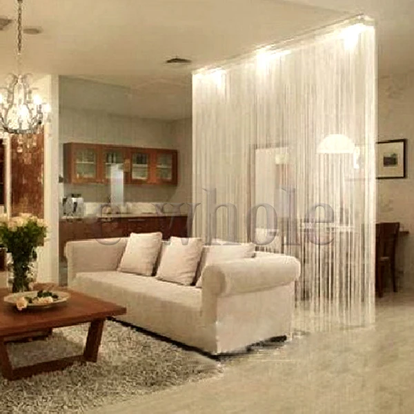 

White Fringe Door Window Panel Room Divider String Curtain Strip Tassel HG417