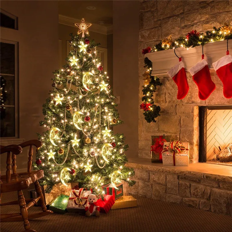 138Leds Moon Star String Lights Christmas Lights Outdoor Indoor LED Lamp Lights Decoration Holiday Lighting Party Wedding Party 138Leds Moon Star String Lights Christmas Lights Outdoor Indoor LED Lamp Lights Decoration Holiday Lighting Party Wedding Party
