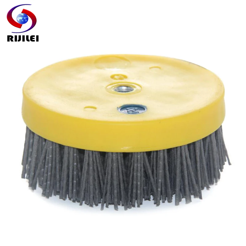 10PCS/Set 110mm Round Abrasive Antique Brush Antique Abrasive Nylon Brush Diamond Abrasive Brushes for stone polishing YG10
