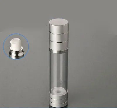 Download wholesale 50PCS plastic 50 ML silver airless bottle, empty ...