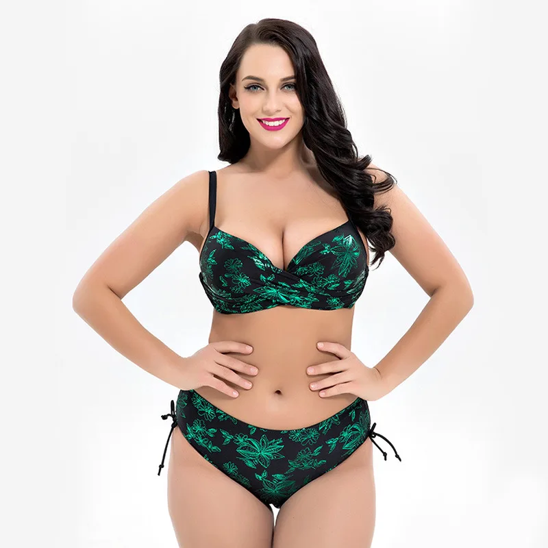 

Swimsuit 2018 Bikini Plus Size Swimwear Women Plus Size Push Up Brazilian Female Swimsuit Bikinis Set Large Size Beach Swimwears