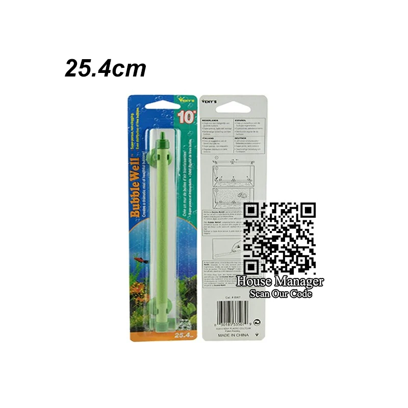 Аквариумный воздушный насос аксессуары-кислородный воздушный пузырьковый диффузор трубка для аквариума красивые водные пузыри настенные, воздушные трубы - Цвет: 25.4cm