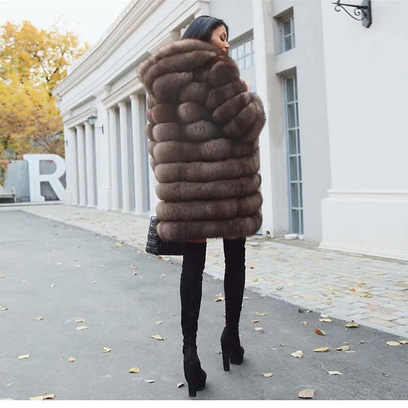 TOPFUR 2018 New Winter Natural Real Fox Fur Thick Fox jacket Women Warm Winter Real Fur With Fur Hood Casual Plus Size TOPFUR 2018 New Winter Natural Real Fox Fur Thick Fox jacket Women Warm Winter Real Fur With Fur Hood Casual Plus Size