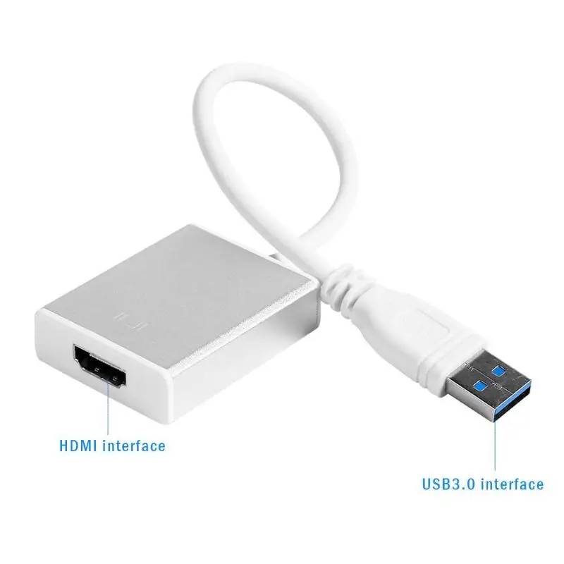 VODOOL USB 3,0 к HDMI 1080 P адаптер Высокое качество USB 3,0 к HDMI 1080 P внешняя графическая карта видео конвертер кабели адаптер