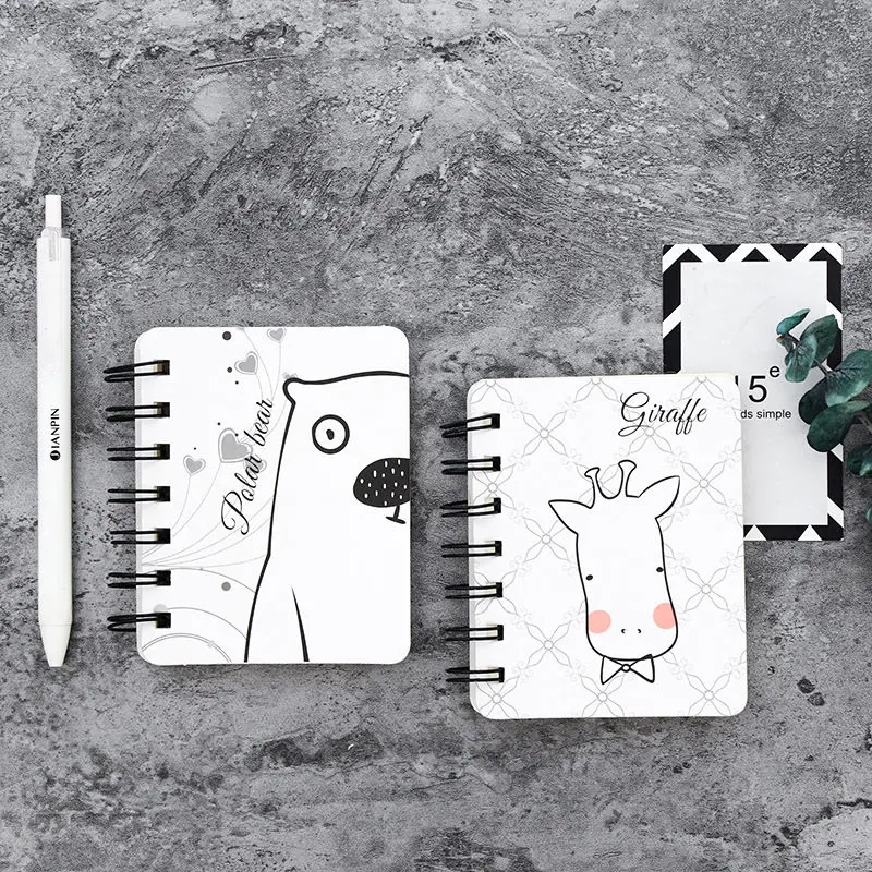 

Coloffice Creative Stationery Cartoon Coil Book Cute Animal Flip Book Note Office School Supplies Notebook Account Book 1Piece