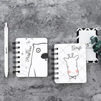 

Coloffice Creative Stationery Cartoon Coil Book Cute Animal Flip Book Note Office School Supplies Notebook Account Book 1Piece