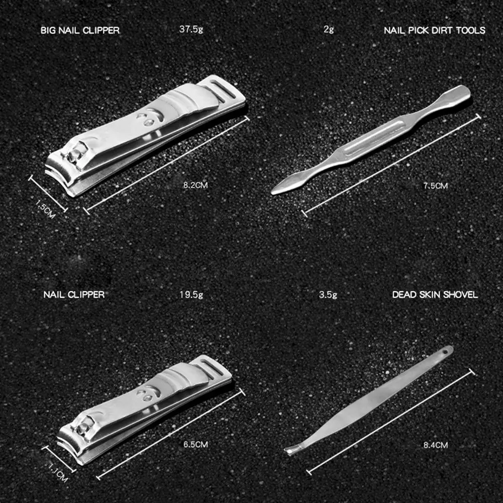 1 Набор, 12 шт. маникюрных инструментов, резак из нержавеющей стали для кутикулы, машинка для стрижки, набор для педикюра, чехол, подарок, инструмент для ногтей
