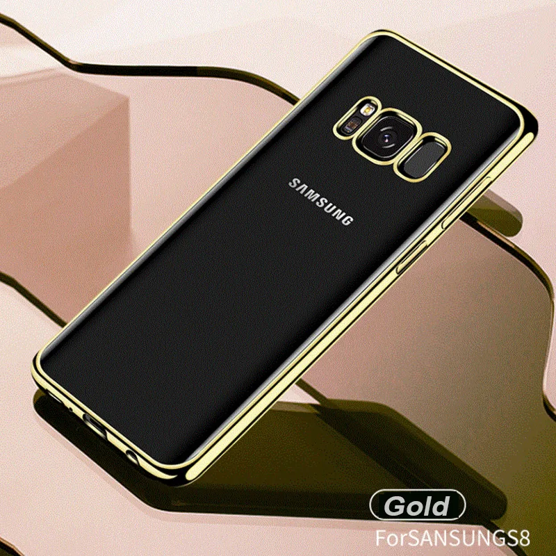 Роскошный силиконовый чехол с покрытием для samsung galaxy S6 S7 Edge samsung S9 S8 Plus S3 S4 S5 samsung Note 3 4 5 Note 8 чехол для сотового телефона