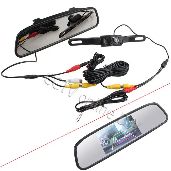 agptek - 7 tft lcd car rearview monitor in stock