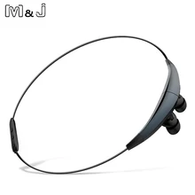 M & J J6 Магнитного Спорта Беспроводная Связь Bluetooth Наушники КСО 4.0 Стерео Шум отмена С Микрофоном Наушники для iPhone 7 Plus Apple 5 6 s