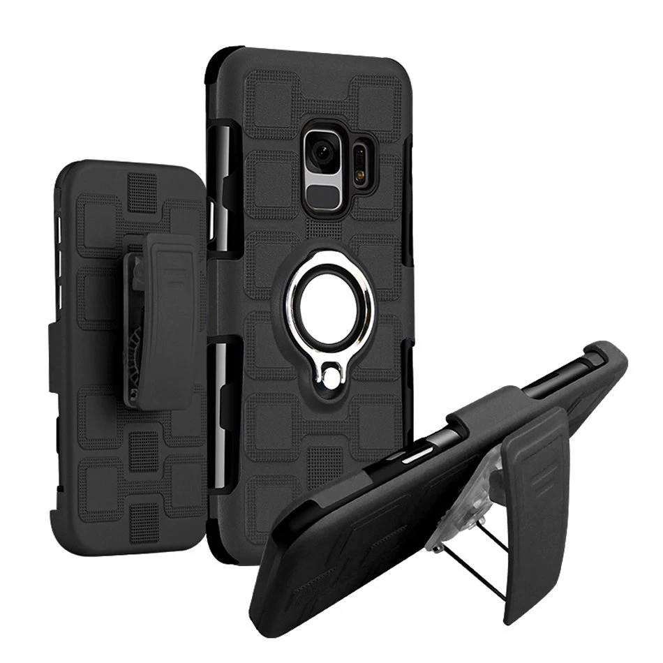 

Armor Stylish Military Look Case for Samung Galaxy S9 S8 Plus S10 Lite Note 8 9 with Heavy-duty 360 Degree Rotating Belt Clip