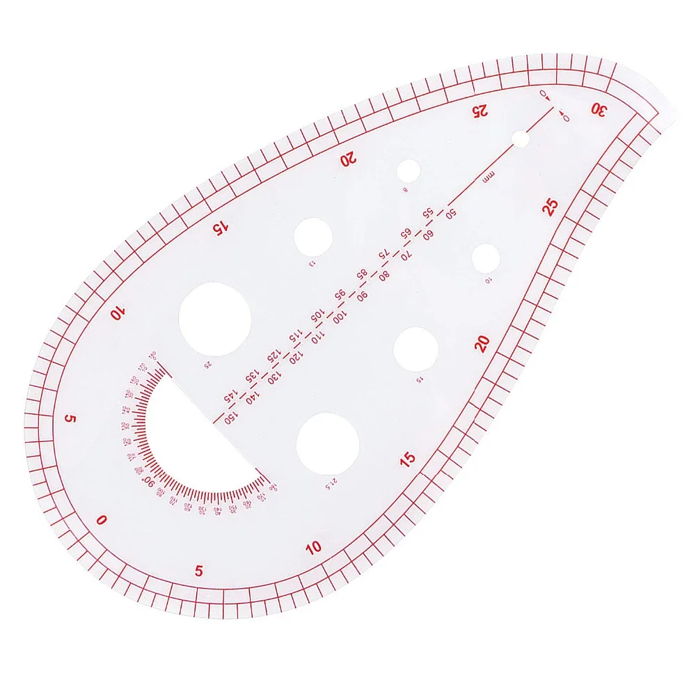 Sewing Tools 4Stlye Sew French Curve Metric Shaped Ruler Measure for Sewing Dressmaking Pattern Design Bendable Drawing Template