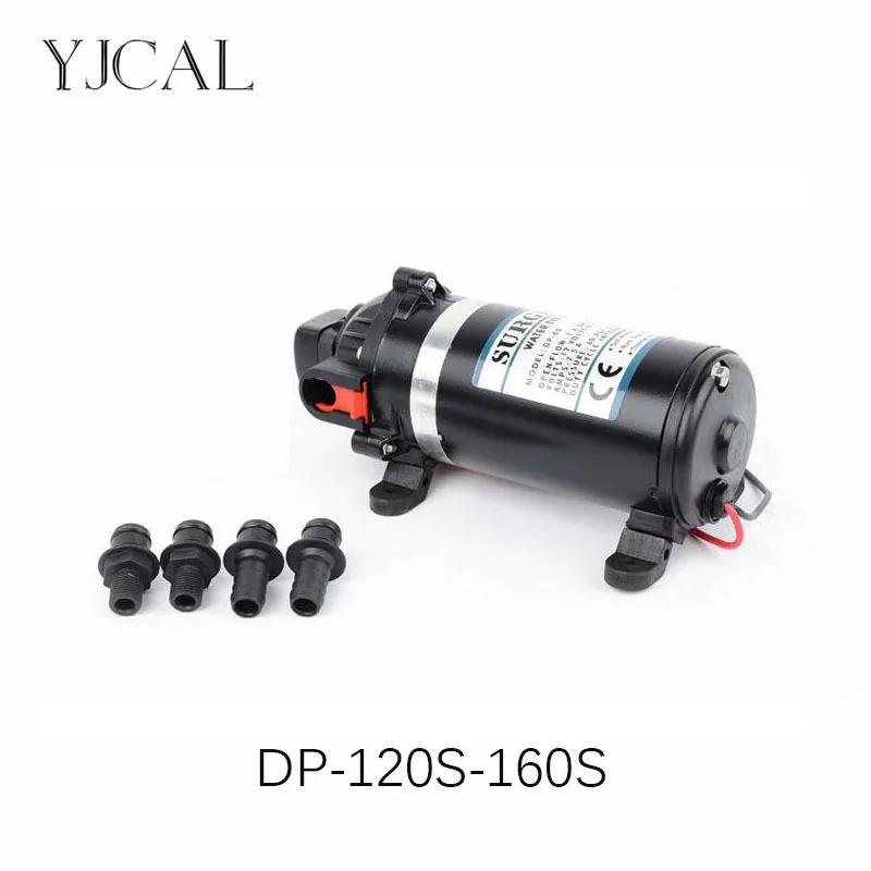 

DC 12V 24V Water Booster Fountain High Pressure Diaphragm Pump Reciprocating Self-priming RV Yacht Aquario Filter Accessories