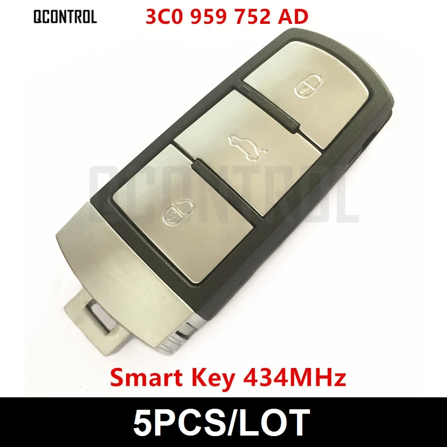 QCONTROL Автомобильный Дистанционный умный ключ DIY для VW/VOLKSWAGEN 3C0959752AD/HLO3C0959752AD
