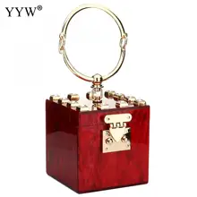 Caso del diseñador de moda de embrague bolso mujeres bolso de lujo bolsa de fiesta por la noche con rhinestone forma cuadrada bolsos moda mujer 2018