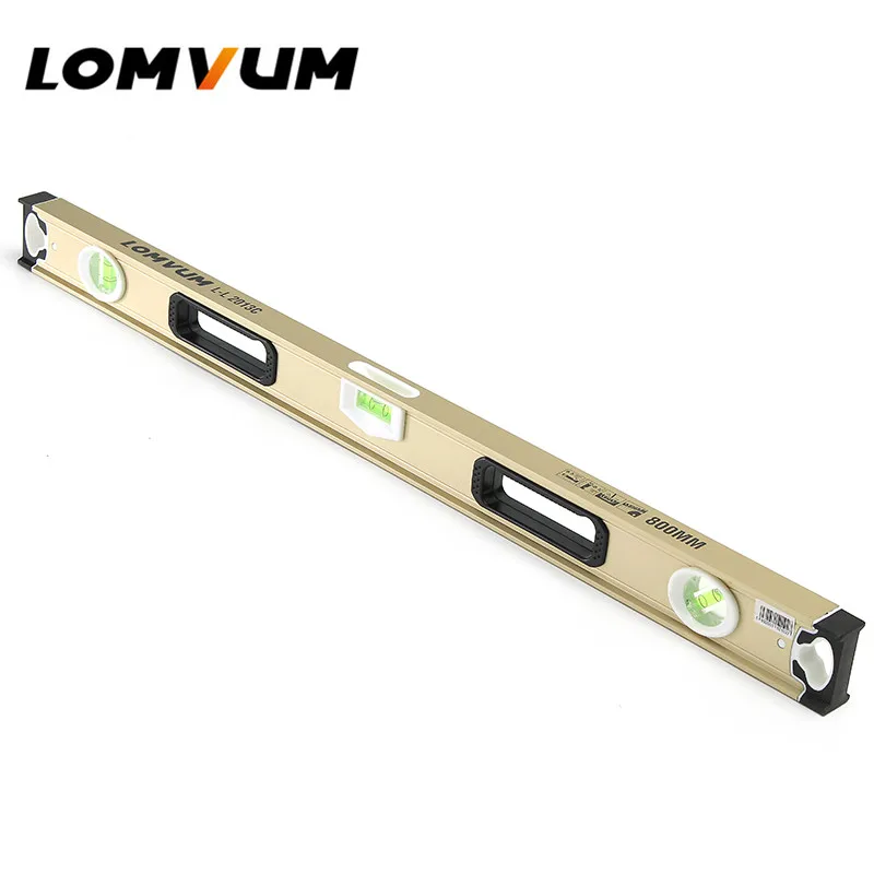 

LOMVUM 800mm High Precision Spirit Level Magnetic High Bearing Ruler Lever Bubbles Rustproof Horizontal Ruler Spirit Level Vial