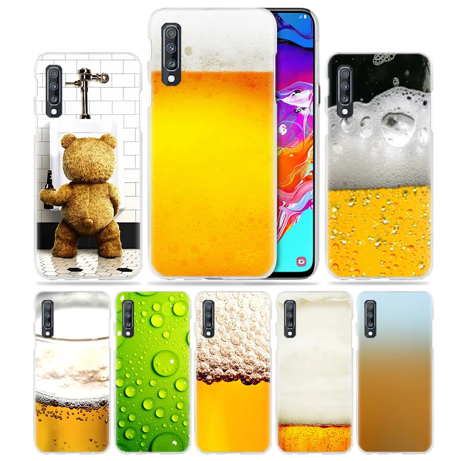 

Summer Beer Case for Samsung Galaxy M40 A50 A80 A70 A60 A40 A30 A20e A10 J4 J6 Plus J8 2018 S10e S10 5G Hard PC Phone Cover Capa