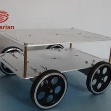 Smarian официальный автомобиль двойная плата 95 алюминиевое колесо шасси из алюминиевого сплава робот автомобиль 12 В 200 об/мин 37 мм Мотор большой подшипник Diy