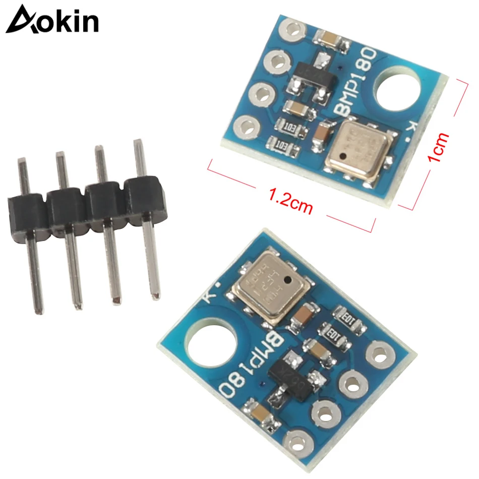 

Aokin GY68 GY-68 BMP180 BMP 180 Digital Barometric Pressure Sensor Board Module compatible with BMP085 For Arduino