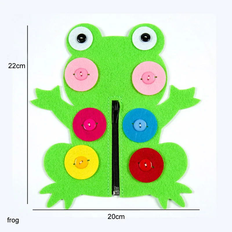 Лесной животный тема ручной работы тканевый материал Сделай Сам посылка нетканый материал детская игрушка отделка Орнамент Ручной Работы Войлок ремесло пакет - Цвет: frog