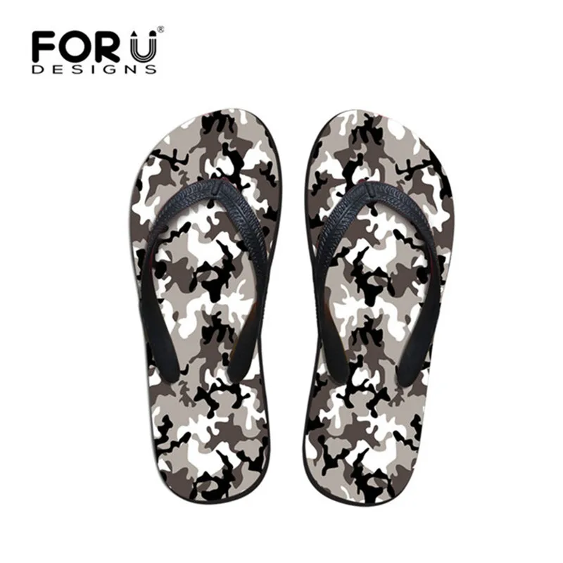

doginthehole Flip Flops Women's Flats Sport Sandals Beach Shoes Camouflage Printing Summer Outdoor Slippers Sport Zapatos Mujer