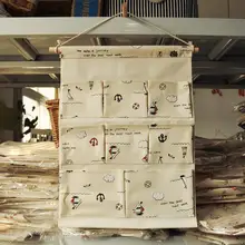 Многофункциональный Сова Дерево стене висит карман сумка для хранения Макияж коробка для хранения косметики организатор складной органайзер контейнер au427