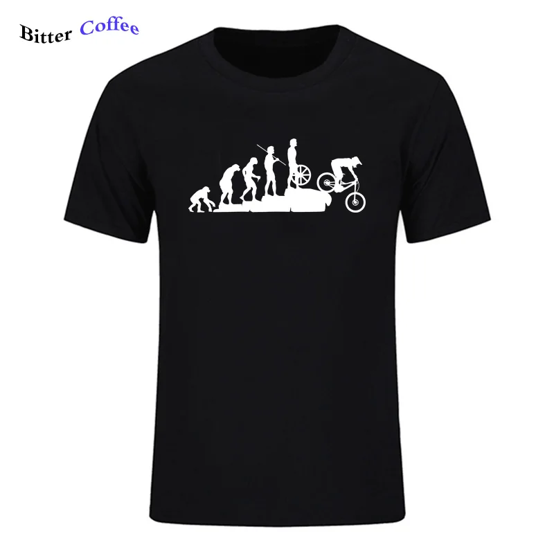 

Interesting Mountain Biking Evolution T-shirt Men Tops Tee Bicycle Casual Tshirt for Men Printed Harajuku T Shirts Sweatshirts