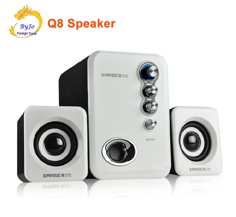 Best Audio System Q8 Hifi Speakers Desktop Speaker Multimedia Mini