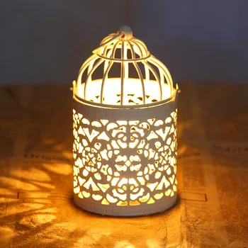 

1PC Decorative Moroccan Lantern Votive Candle Holder Hanging Lantern Vintage Candlesticks Home Centerpieces Metal Crafts JY 1137
