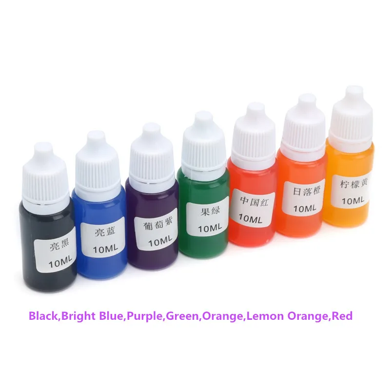 

Useful 7Pcs/set 10ml 7 Colors Resin Pigment DIY Snow Mud Styrofoam Slime Kit Educational Toys Gift DIY Craft Art Sets