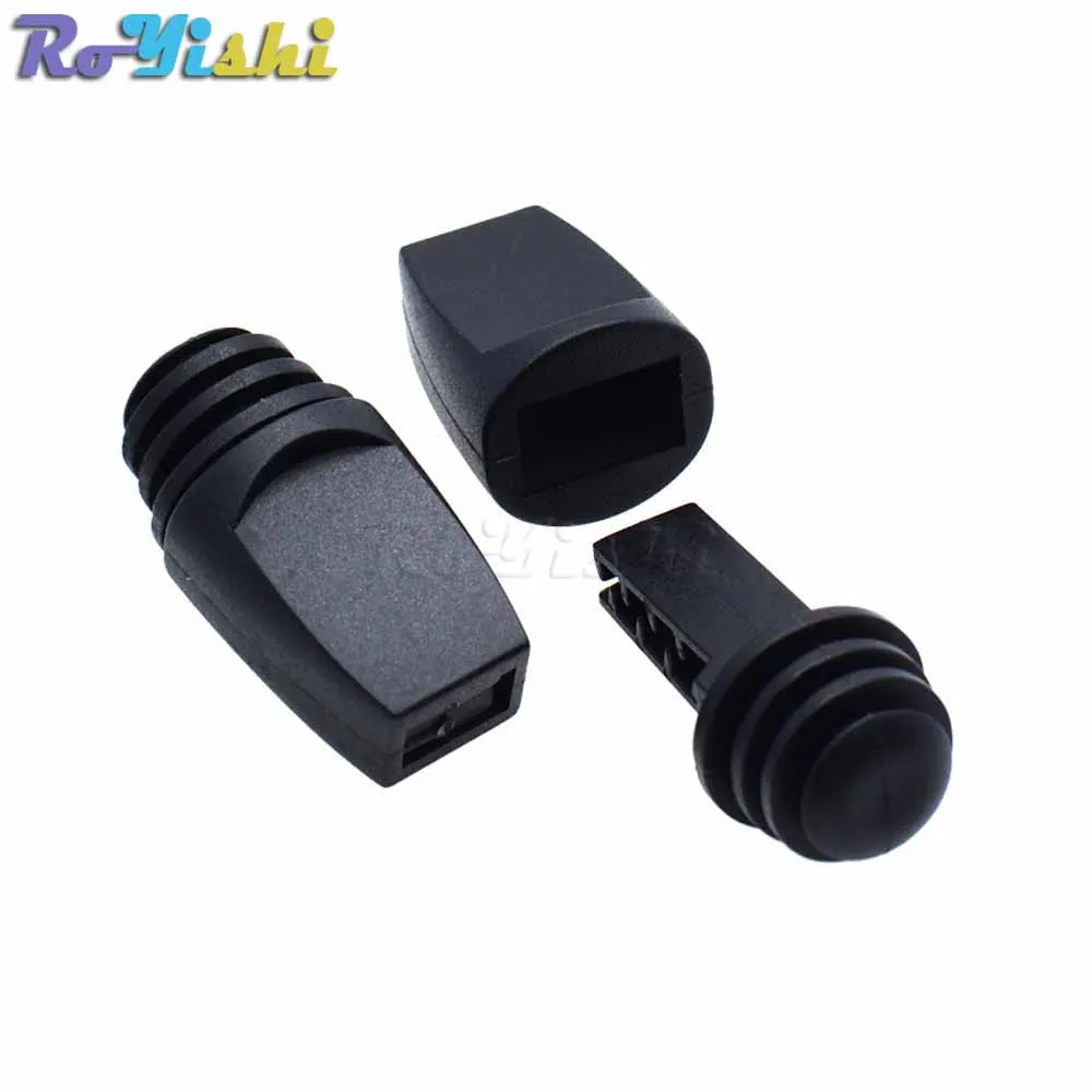 

10pcs/pack Zip Clip Buckle Zipper Pulls Cord Rope Ends Lock Black For Paracord