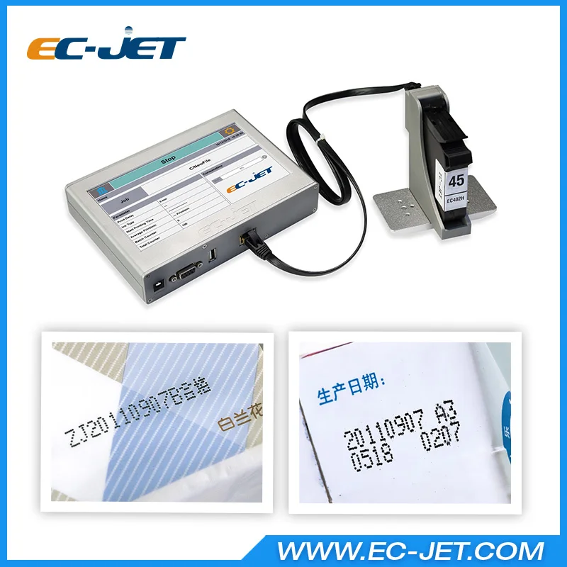 Портативный пакетный код маркировочная машина высокого разрешения струйный принтер(ECH700